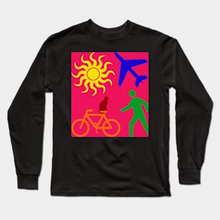 Human Cycle Pink Long Sleeve T-Shirt